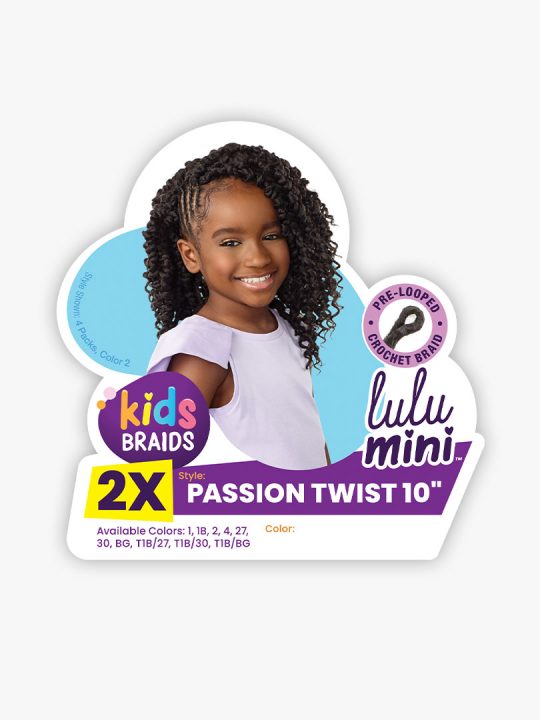 LULU MINI 2X PASSION TWIST 10″ Short Bohemian curly style in 10”