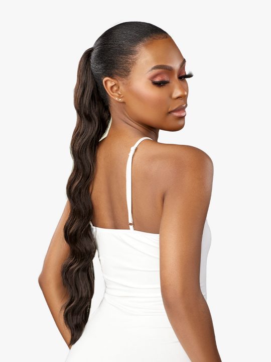 Sensationnel RAYA Drawstring, Easy Styling, Heat Resistant Fiber, LuLuPony, Perfect protective style, Ponytails, Quick simple and stylish