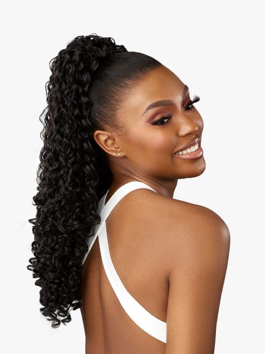 Sensationnel SANA Drawstring, Easy Styling, Heat Resistant Fiber, LuLuPony, Perfect protective style, Ponytails, Quick simple and stylish