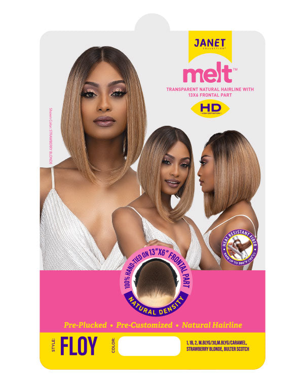 JANET MELT HD 13X6 LACE FLOY WIG PREMIUM SYNTHETIC HAIR