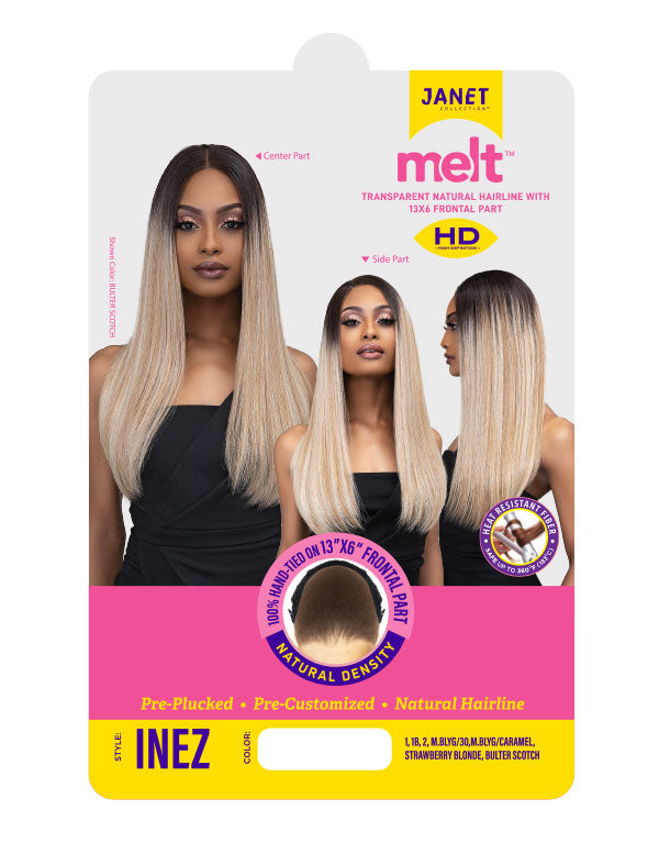 JANET MELT HD 13X6 LACE INEZ WIG PREMIUM SYNTHETIC HAIR