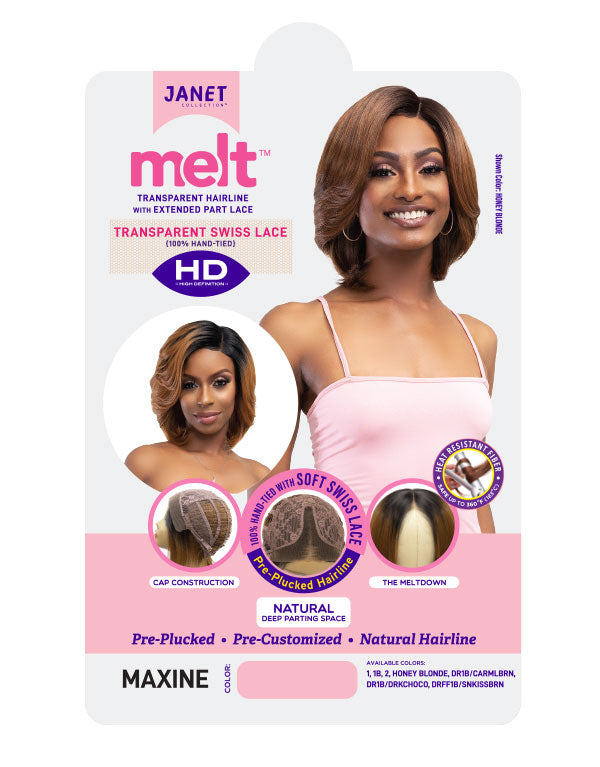 JANET MELT HD PART LACE MAXINE WIG PREMIUM SYNTHETIC HAIR