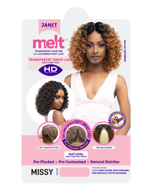 JANET MELT HD PART LACE MISSY WIG PREMIUM SYNTHETIC HAIR