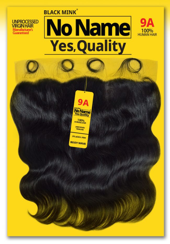 NO NAME 13X4 FRONTAL-BODY WAVE 100% UNPROCESSED VIRGIN HUMAN HAIR