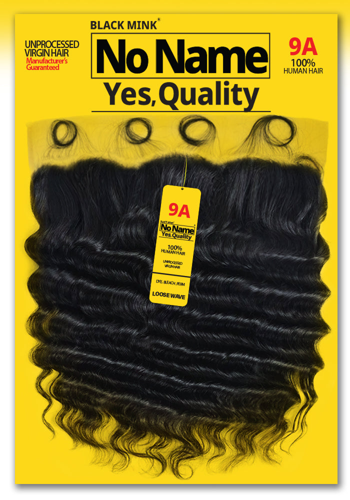 NO NAME 13X4 FRONTAL-LOOSE WAVE 100% UNPROCESSED VIRGIN HUMAN HAIR