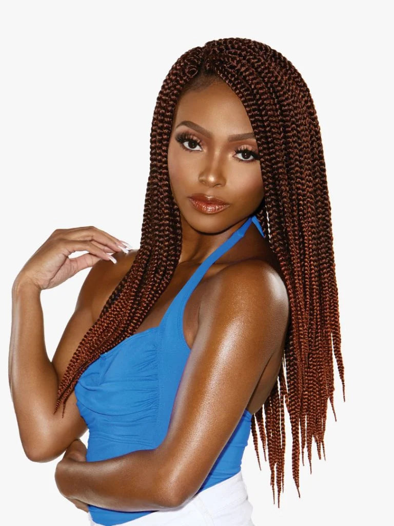 3X RUWA BOX BRAID 18″ Tightly braided box braid style and has 3 bundles in one pack.