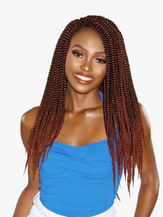 3X RUWA BOX BRAID 18″ Tightly braided box braid style and has 3 bundles in one pack.