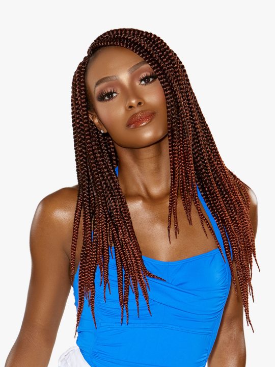 3X RUWA BOX BRAID 18″ Tightly braided box braid style and has 3 bundles in one pack.