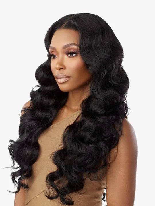 BUTTA 360 LACE WIG UNIT 5 26” long, textured loose deep waves.