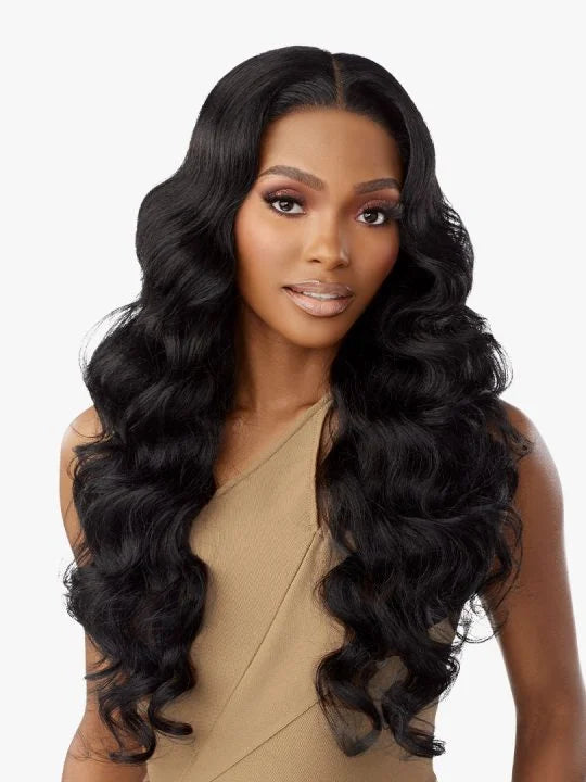 BUTTA 360 LACE WIG UNIT 5 26” long, textured loose deep waves.