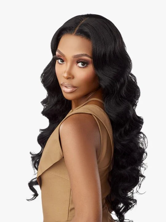 BUTTA 360 LACE WIG UNIT 5 26” long, textured loose deep waves.
