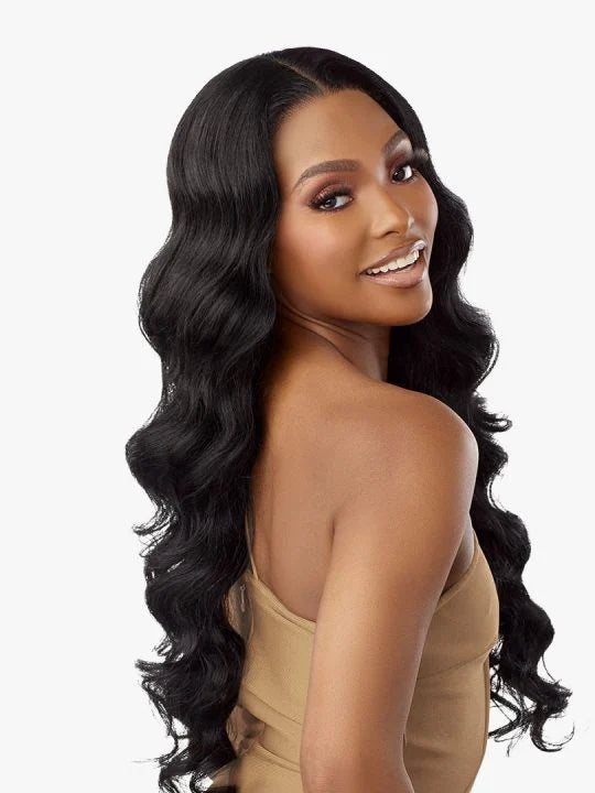 BUTTA 360 LACE WIG UNIT 5 26” long, textured loose deep waves.