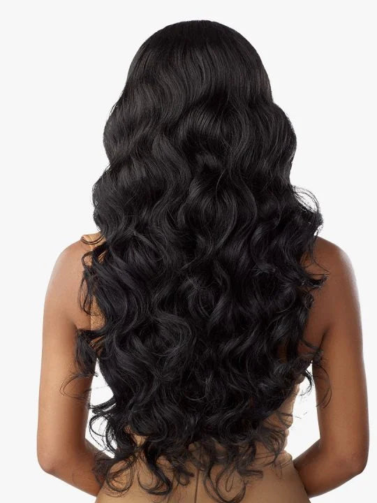 BUTTA 360 LACE WIG UNIT 5 26” long, textured loose deep waves.