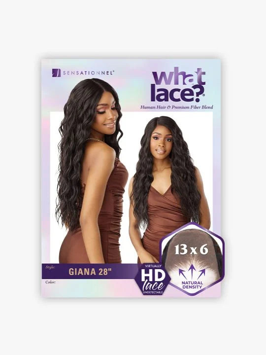 WHAT LACE? HUMAN HAIR BLEND GIANA 28″