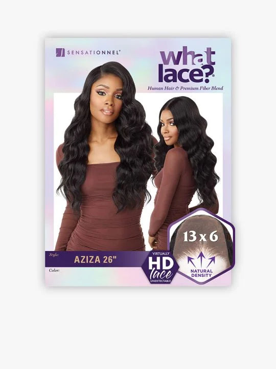 WHAT LACE? HUMAN HAIR BLEND AZIZA 26″