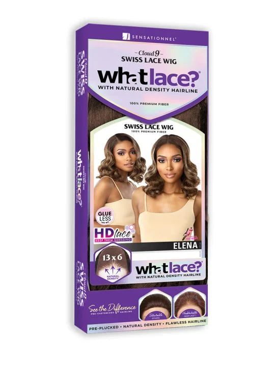 ELENA Shoulder length bob style with big round curls that starts from the middle