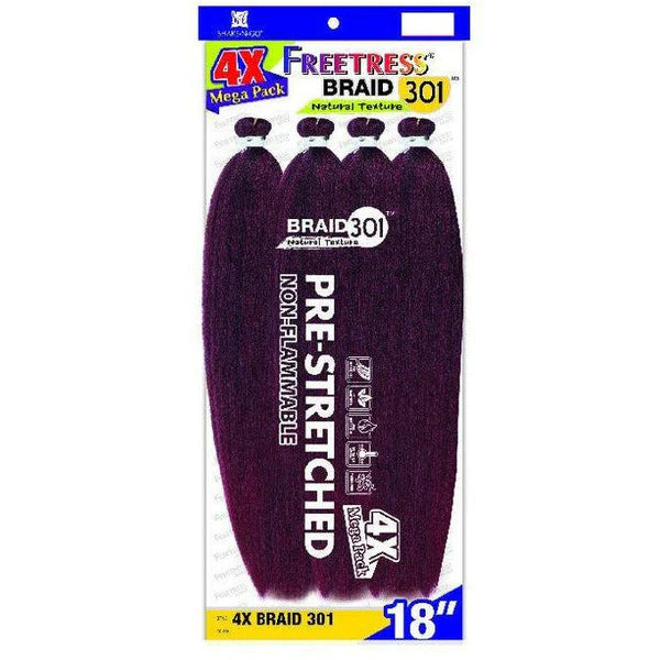 FREETRESS: 4X BRAID 301 18" PRE-STRECHED BRAIDING HAIR
