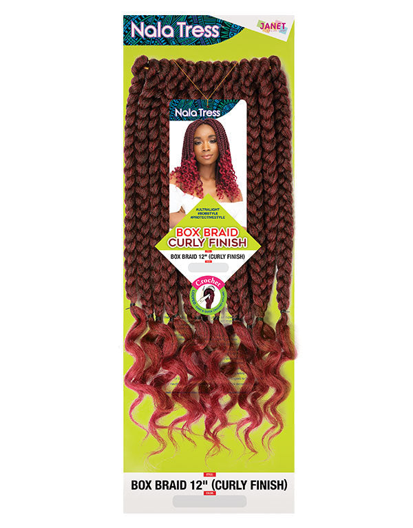Janet BOX BRAID 12″ CURLY FINISH