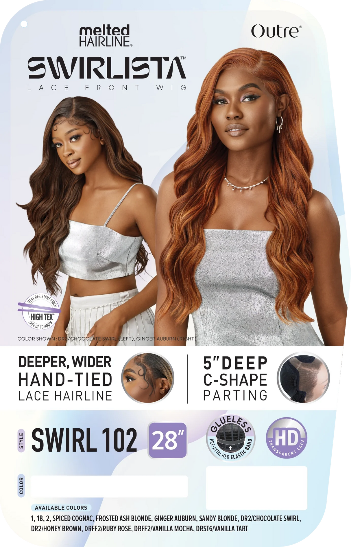 OUTRE MELTED HAIRLINE SWIRLISTA LACE FRONT WIG - SWIRL 102 - 28"