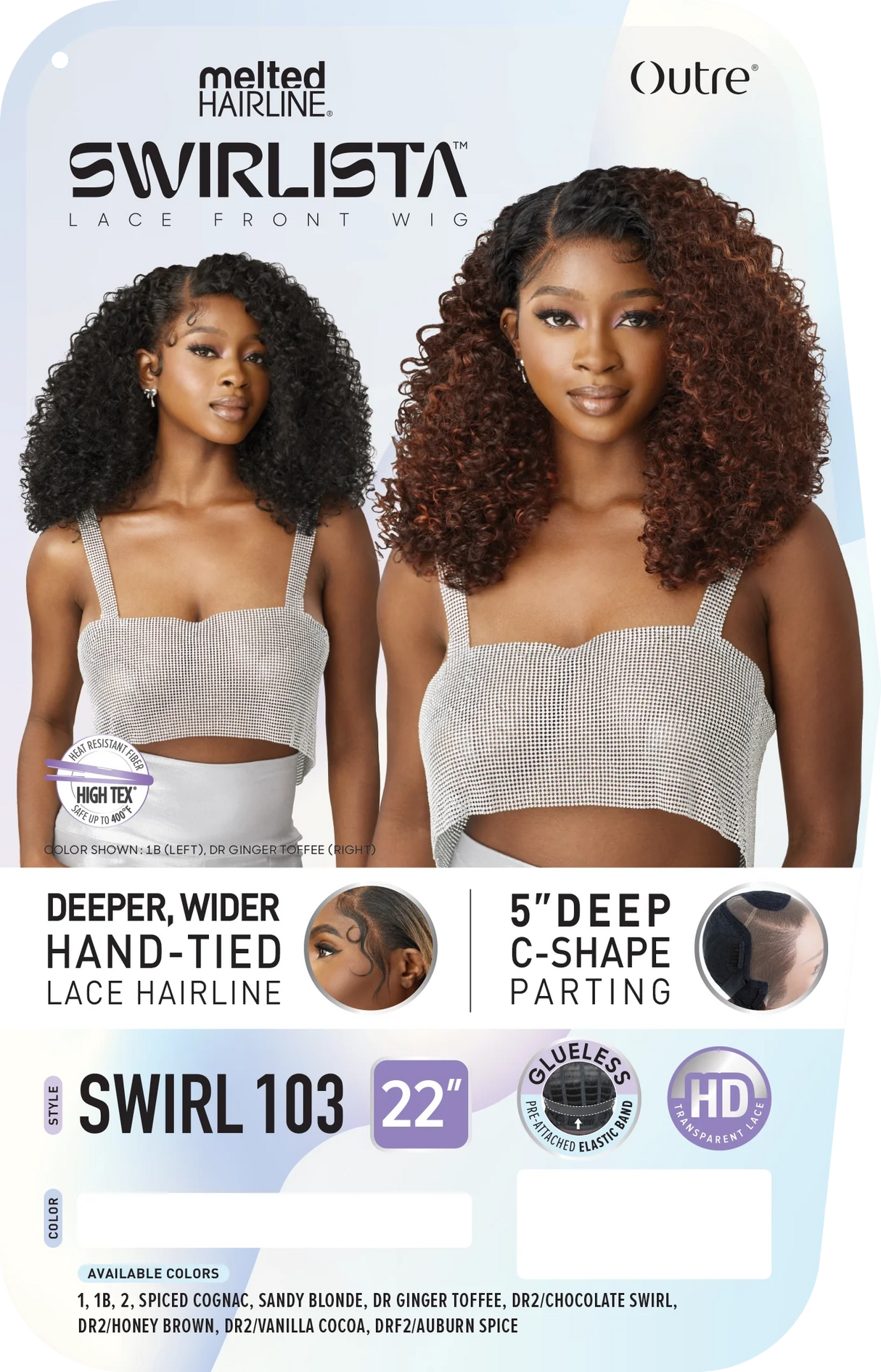 OUTRE MELTED HAIRLINE SWIRLISTA LACE FRONT WIG - SWIRL 103 - 22"