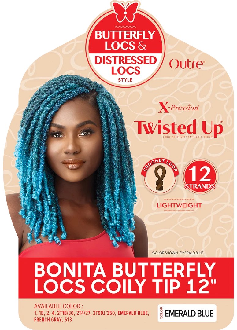 OUTRE X-PRESSION - TWISTED UP - BONITA BUTTERFLY LOCS COILY TIP 12"