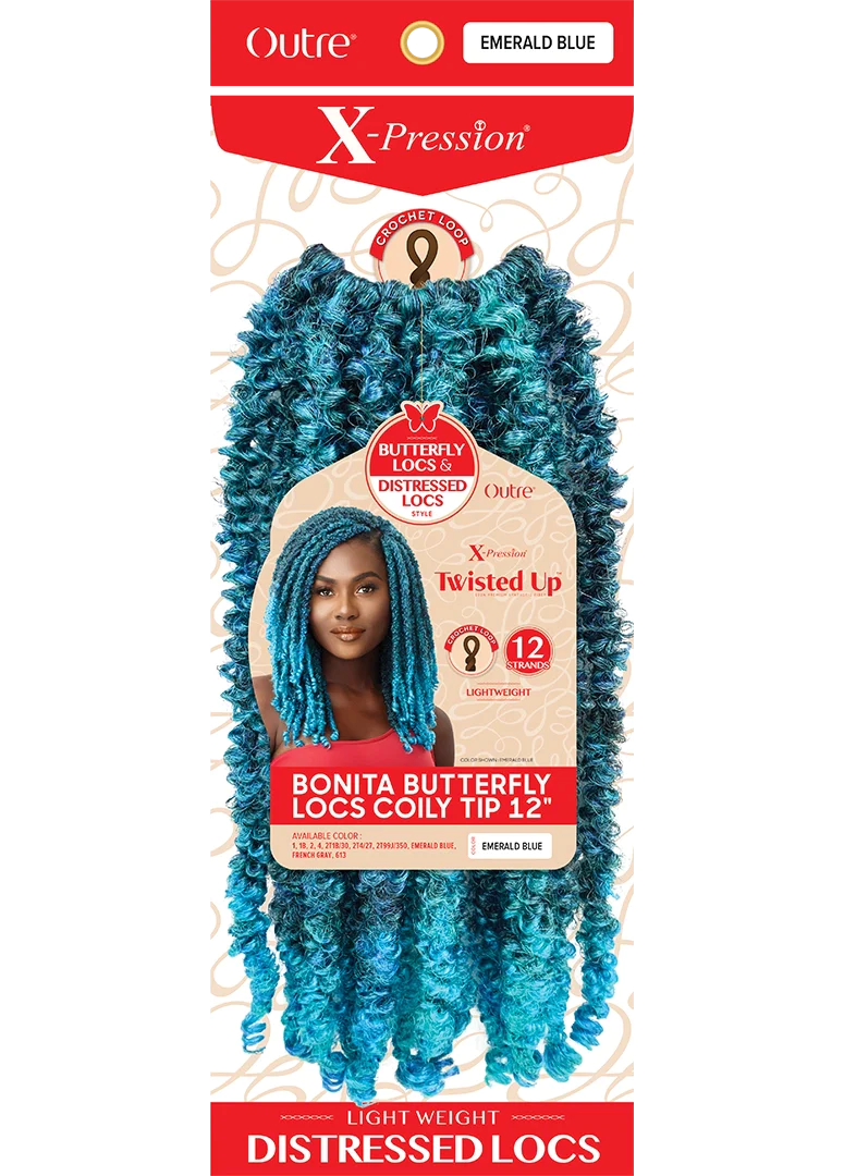 OUTRE X-PRESSION - TWISTED UP - BONITA BUTTERFLY LOCS COILY TIP 12"