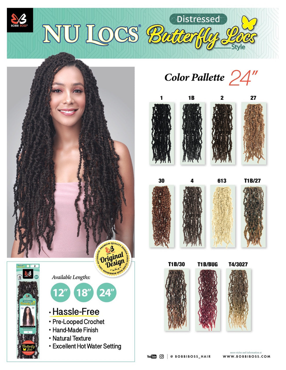 BOBBI BOSS NU LOCS - 2X - 12"- 30"