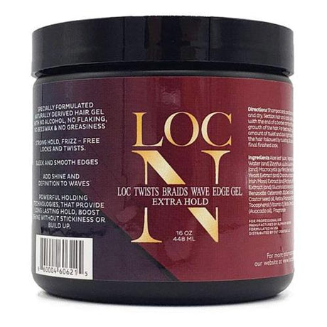 Loc N Loc Twists Braids Wave Edge Gel Extra Hold 16oz/ 448ml Find Your New Look Today!