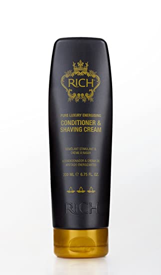 RICH Hair Care Pure Luxury Energizing Conditioner and Shaving Cream, 6.75 oz. Find Your New Look Today!