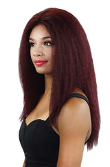 STRAIGHT MAROON WIG H3022