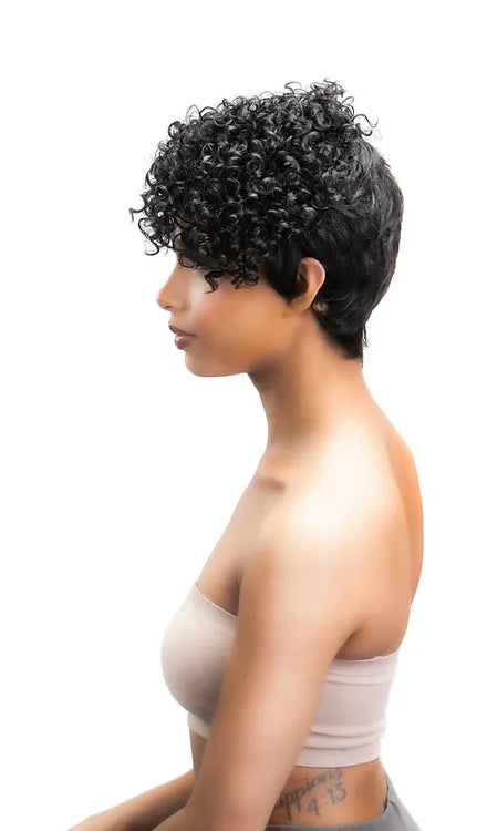 WIG 100% HH SIDE PIXIE CURL