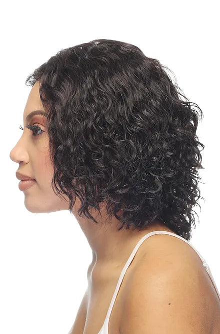 SHORT WAVY/CURLY MIX WIG