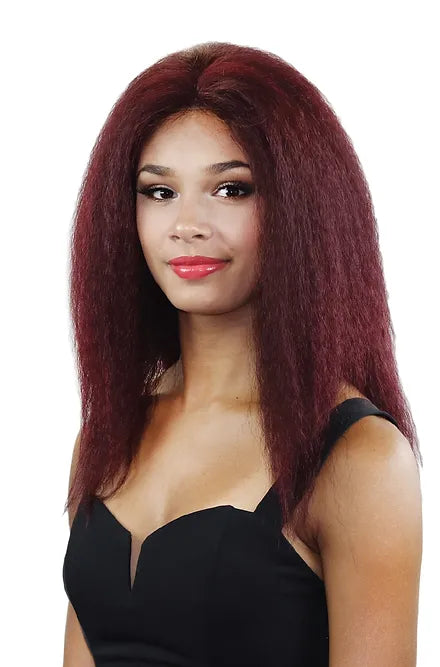 STRAIGHT MAROON WIG H3022