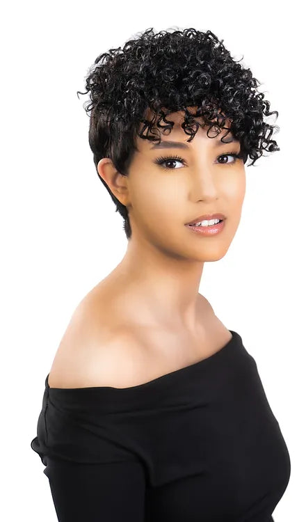 WIG 100% HH SIDE PIXIE CURL