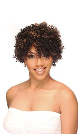 SHORT CURLY WIG WITH HIGHLIGHTS H5014