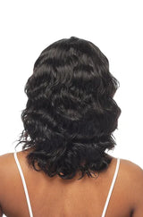 BLACK WAVY MESSY WIG H2057