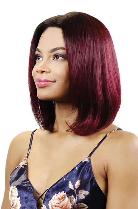 STRAIGHT MAROON WIG H3025