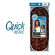 Outre Synthetic Quick Weave Wet & Wavy Style Half Wig - DEEP CURL 14" (1B Off Black)