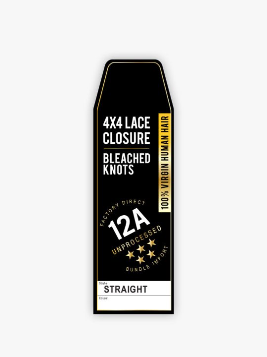 12A 4X4 LACE CLOSURE – STRAIGHT 12″