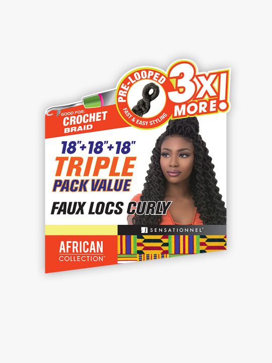 3X FAUX LOCS CURLY 18″