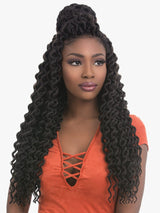 3X FAUX LOCS CURLY 18″