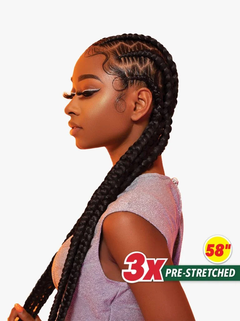 3X X-PRESSION PRE-STRETCHED BRAID 58″