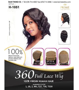 MEDIUM LENGTH WAVY BLACK WIG H1051