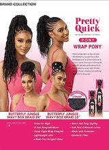 Outre Wrap Ponytail Pretty Quick Butterfly Jungle Wavy Box Braid 16"