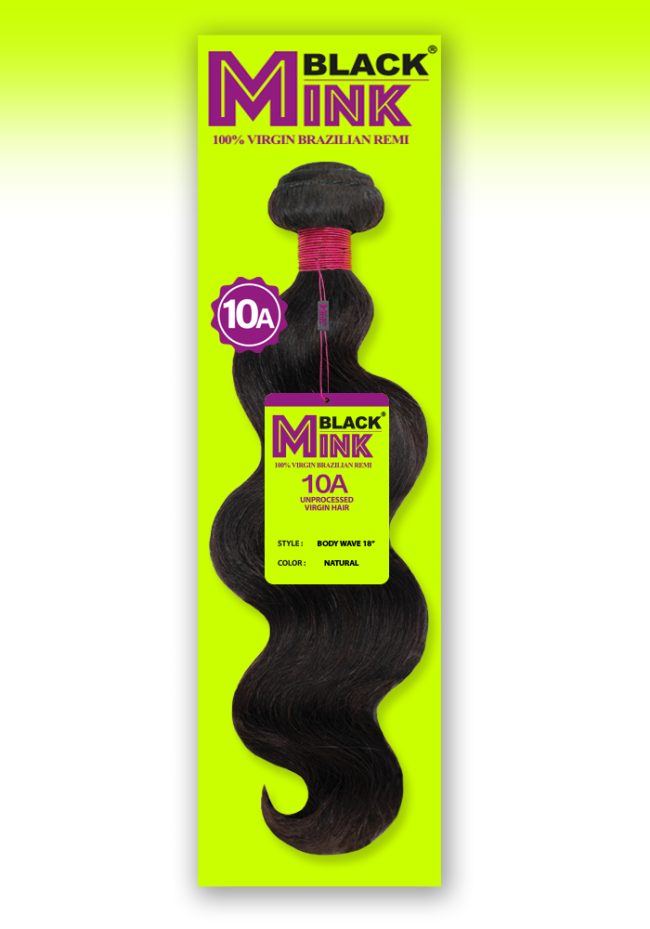 BLACK MINK-BODY WAVE 100% VIRGIN UNPROCESSED REMY HUMAN HAIR