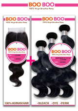 BOOBOO-MULTI 3PCS BODY WAVE + CLOSURE