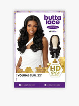 BUTTA LACE HUMAN HAIR BLEND VOLUME CURL 22″