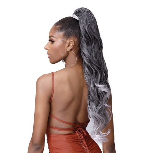 Bobbi Boss Human Hair Blend Tress Up Miss Origin Ponytail Loose Curl 28"