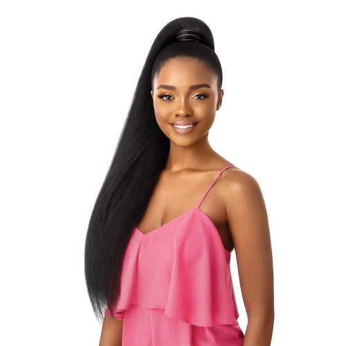 Outre Wrap Ponytail Pretty Quick Jumbo Kinky Straight 30"