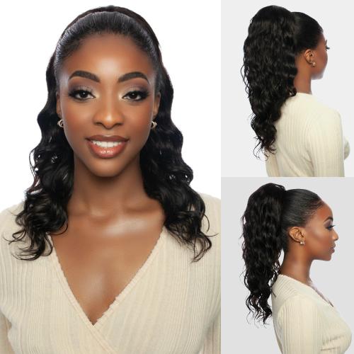 Mane Concept Human Hair Ponytail Pristine PRPE 08 Loose Deep Drawstring Ponytail 20"